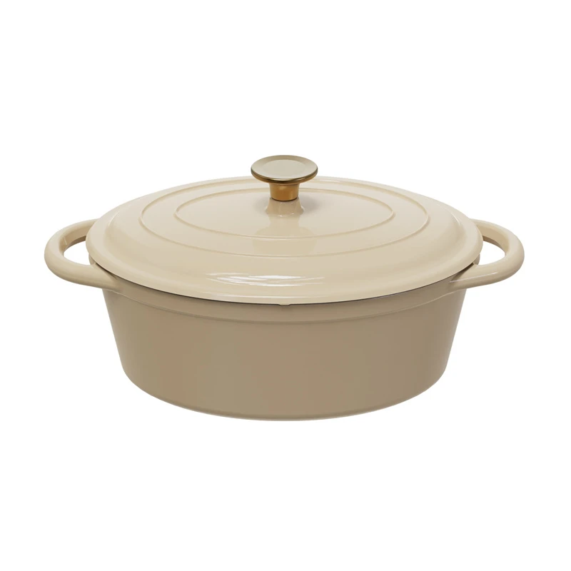 Oval Enamel Dutch Oven